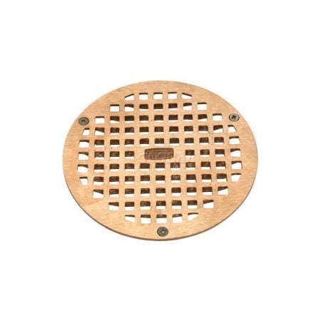 Zurn Zurn 6" Dia. Round Floor Drain W/Screws, Brass PB400-6B-STR-W/SCR